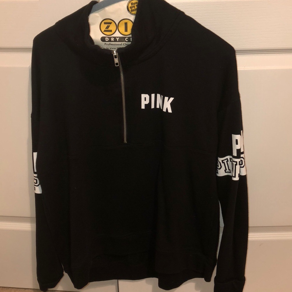 Black Pink brand quarter zip